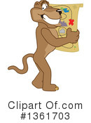 Cougar School Mascot Clipart #1361703 by Mascot Junction