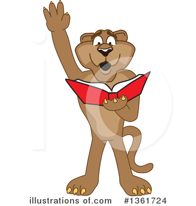 Royalty-Free (RF) Cougar School Mascot Clipart Illustration by Mascot Junction - Stock Sample #1361724