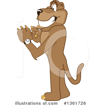 Royalty-Free (RF) Cougar School Mascot Clipart Illustration by Mascot Junction - Stock Sample #1361726