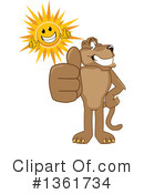 Cougar School Mascot Clipart #1361734 by Mascot Junction