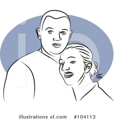 Royalty-Free (RF) Couple Clipart Illustration by Prawny - Stock Sample #104113