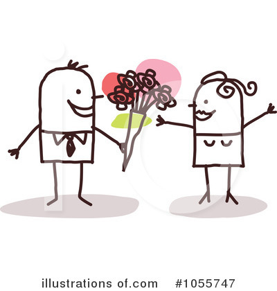 Royalty-Free (RF) Couple Clipart Illustration by NL shop - Stock Sample #1055747