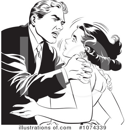 Royalty-Free (RF) Couple Clipart Illustration by brushingup - Stock Sample #1074339