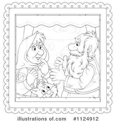 Royalty-Free (RF) Couple Clipart Illustration by Alex Bannykh - Stock Sample #1124912