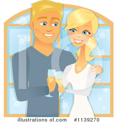 Royalty-Free (RF) Couple Clipart Illustration by Amanda Kate - Stock Sample #1139270