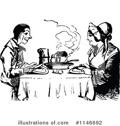 Royalty-Free (RF) Couple Clipart Illustration by Prawny Vintage - Stock Sample #1146692
