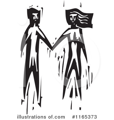 Royalty-Free (RF) Couple Clipart Illustration by xunantunich - Stock Sample #1165373