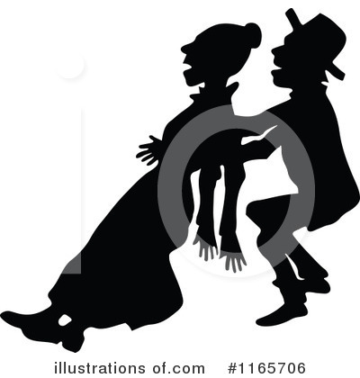 Royalty-Free (RF) Couple Clipart Illustration by Prawny Vintage - Stock Sample #1165706