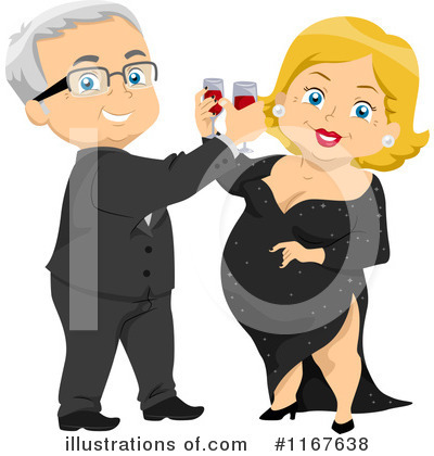 Senior Couple Clipart #1167638 by BNP Design Studio