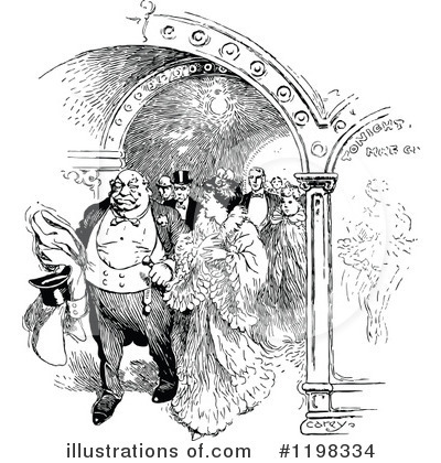 Royalty-Free (RF) Couple Clipart Illustration by Prawny Vintage - Stock Sample #1198334