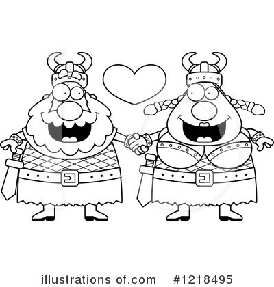 Royalty-Free (RF) Couple Clipart Illustration by Cory Thoman - Stock Sample #1218495