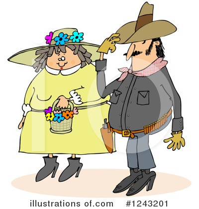 Royalty-Free (RF) Couple Clipart Illustration by djart - Stock Sample #1243201
