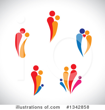 Royalty-Free (RF) Couple Clipart Illustration by ColorMagic - Stock Sample #1342858