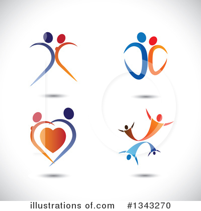 Royalty-Free (RF) Couple Clipart Illustration by ColorMagic - Stock Sample #1343270