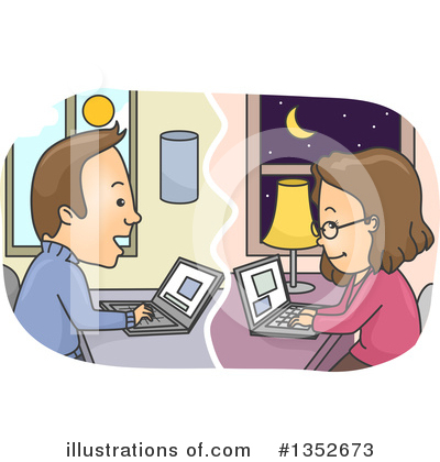 Royalty-Free (RF) Couple Clipart Illustration by BNP Design Studio - Stock Sample #1352673