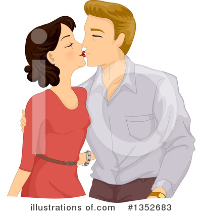 Royalty-Free (RF) Couple Clipart Illustration by BNP Design Studio - Stock Sample #1352683