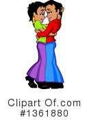 Couple Clipart #1361880 by Clip Art Mascots