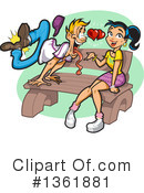 Couple Clipart #1361881 by Clip Art Mascots
