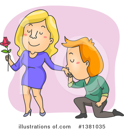 Courting Clipart #1381035 by BNP Design Studio