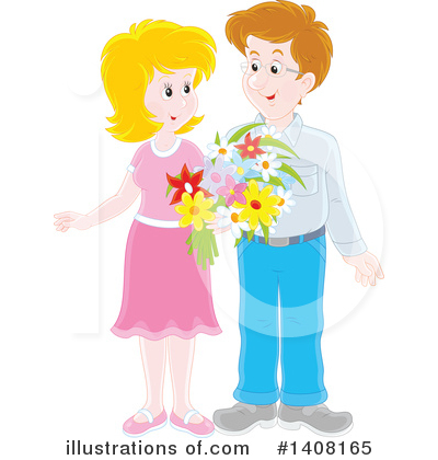 Royalty-Free (RF) Couple Clipart Illustration by Alex Bannykh - Stock Sample #1408165