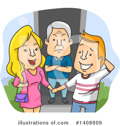 Royalty-Free (RF) Couple Clipart Illustration by BNP Design Studio - Stock Sample #1408806