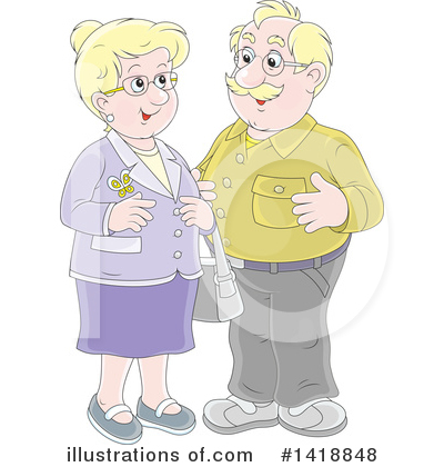 Royalty-Free (RF) Couple Clipart Illustration by Alex Bannykh - Stock Sample #1418848