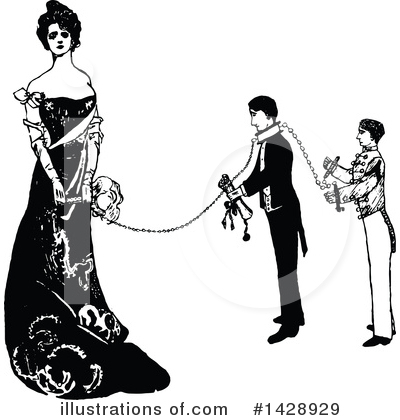 Royalty-Free (RF) Couple Clipart Illustration by Prawny Vintage - Stock Sample #1428929
