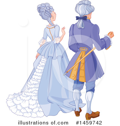 Royalty-Free (RF) Couple Clipart Illustration by Pushkin - Stock Sample #1459742