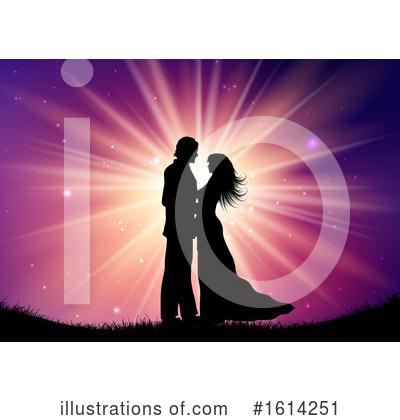 Royalty-Free (RF) Couple Clipart Illustration by KJ Pargeter - Stock Sample #1614251