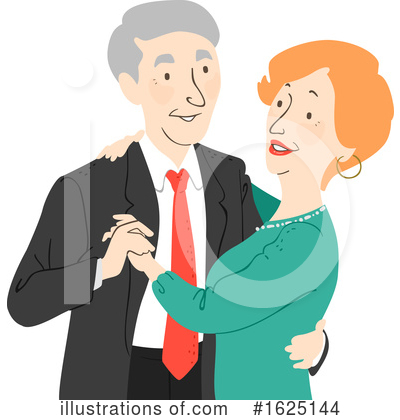 Senior Couple Clipart #1625144 by BNP Design Studio