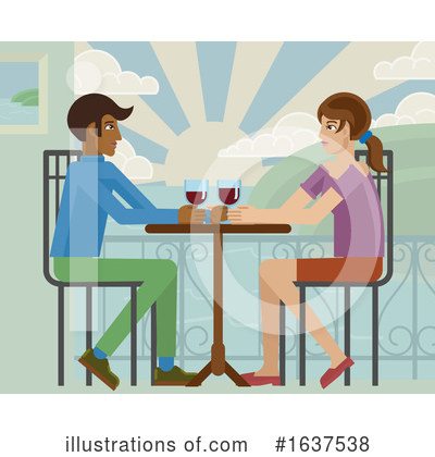 Royalty-Free (RF) Couple Clipart Illustration by AtStockIllustration - Stock Sample #1637538