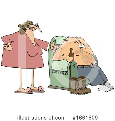 Royalty-Free (RF) Couple Clipart Illustration by djart - Stock Sample #1661609