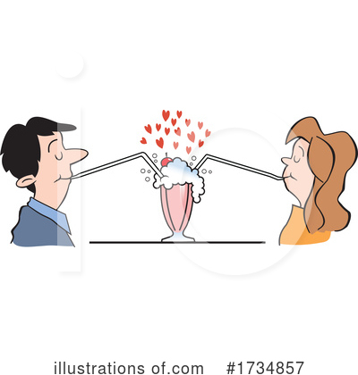 Royalty-Free (RF) Couple Clipart Illustration by Johnny Sajem - Stock Sample #1734857