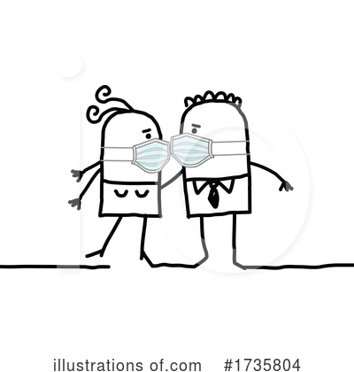 Royalty-Free (RF) Couple Clipart Illustration by NL shop - Stock Sample #1735804