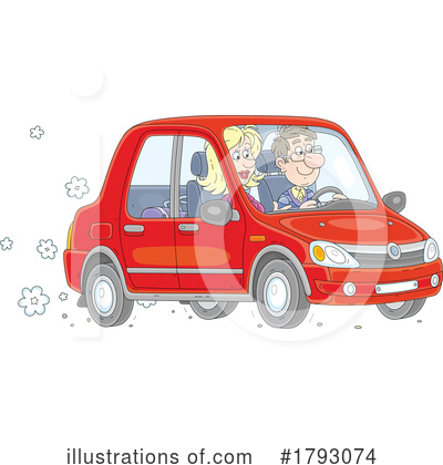 Driving Clipart #1793074 by Alex Bannykh