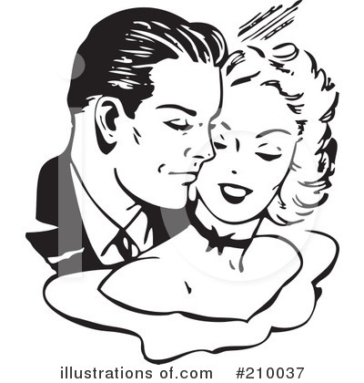 Royalty-Free (RF) Couple Clipart Illustration by BestVector - Stock Sample #210037