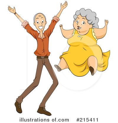 Senior Couple Clipart #215411 by BNP Design Studio