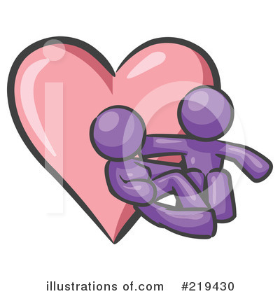 Purple Mascot Clipart #219430 by Leo Blanchette