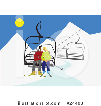 Ski Clipart #24403 by Eugene