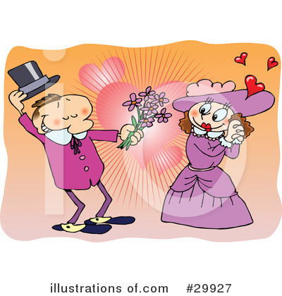 Royalty-Free (RF) Couple Clipart Illustration by gnurf - Stock Sample #29927