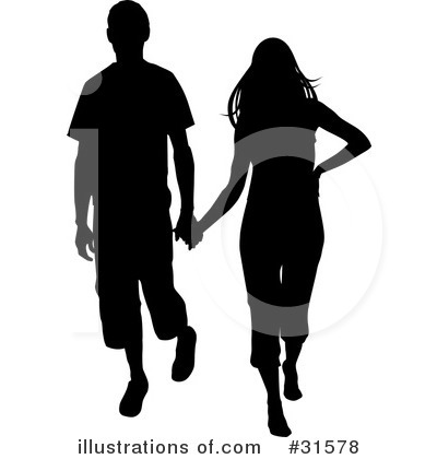 Royalty-Free (RF) Couple Clipart Illustration by elaineitalia - Stock Sample #31578