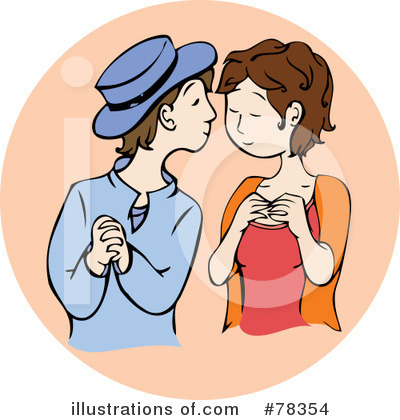 Royalty-Free (RF) Couple Clipart Illustration by Cherie Reve - Stock Sample #78354