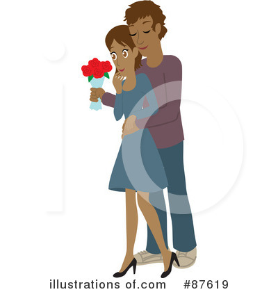 Royalty-Free (RF) Couple Clipart Illustration by Rosie Piter - Stock Sample #87619