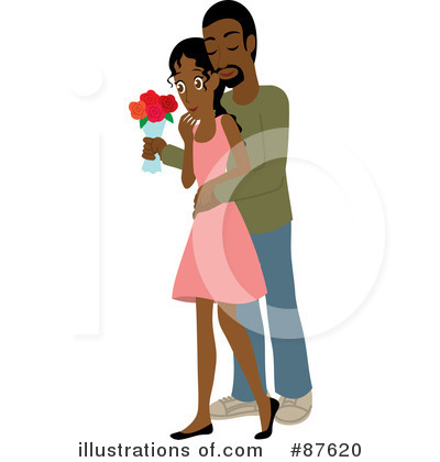 Royalty-Free (RF) Couple Clipart Illustration by Rosie Piter - Stock Sample #87620