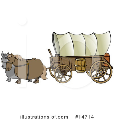 Covered Wagon Clipart #14714 by djart