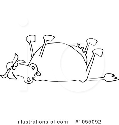 Royalty-Free (RF) Cow Clipart Illustration by djart - Stock Sample #1055092