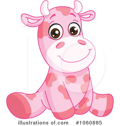 Royalty-Free (RF) Cow Clipart Illustration by yayayoyo - Stock Sample #1060885