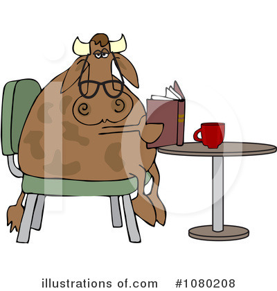 Royalty-Free (RF) Cow Clipart Illustration by djart - Stock Sample #1080208