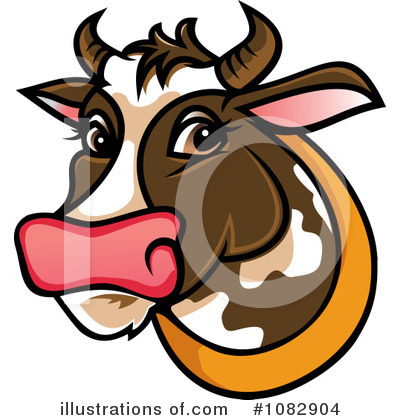Royalty-Free (RF) Cow Clipart Illustration by Vector Tradition SM - Stock Sample #1082904