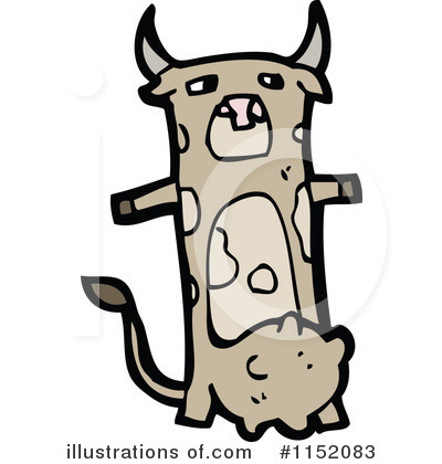Royalty-Free (RF) Cow Clipart Illustration by lineartestpilot - Stock Sample #1152083